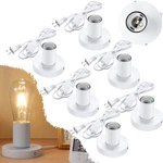 Tuanse 6 Pcs Metal Lamp Sockets E26 E27 Screw Base Replacement Cord Off Switch P. Fixed Price $50.20.
