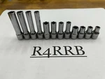 Snap-on Tools New 12pc 1/4" Drive Metric 6pt Shallow Semi Deep & Lot Set. Fixed Price $249.95.