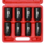 1/2" Drive Deep Impact Socket Set, Cr-mo, 8 Piece 12 Point Metric , 29mm-39mm. Fixed Price $37.99.