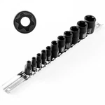 Wiildis 11-piece E-torx Socket Set, 1/4" & 3/8" Drive, E4-e20 Torque One Size. Fixed Price $13.55.