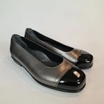 Sas Coco Comfort Ballet Flat Shoes Black Graphite Leather Cap Toe 8ww Workwear. Fixed Price $49.95.