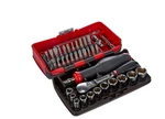 Facom Rl.nano1 1/4 Inch Nano Socket Set, 6 Points, 38 Pieces, 1 Piece Wrench. Fixed Price $129.15.