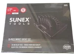Sunex 19pc 1/2" Sae 12pt Point Deep Well Impact Sockets Set Tools Drive Std 2820. Fixed Price $169.97.