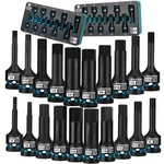 Libraton 1/2" Drive Impact Hex Bit Socket Set Sae Metric 20pc S2 Steel. Fixed Price $107.99.