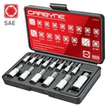 Carbyne 14 Piece Hex Bit Socket Set - Sae, S2 Steel 1/4", 3/8" & 1/2" Drive. Fixed Price $49.98.