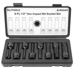 Bilitools 8-pc Impact Hex Allen Bit Socket Set, 1/2" Drive, H5-h19, Cr-mo. Fixed Price $71.93.