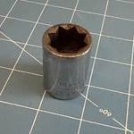 Snap On Tools Double Square 3/8" Drive 8 Point Socket 5/8" Sf420 1937 Dc. Fixed Price $12.76.