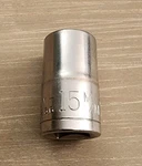 Craftsman 15mm Socket 12 Point 1/2" Drive Vv 44236 (no Knurl M/m). Fixed Price $10.00.