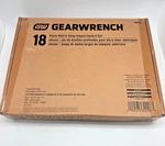 Gearwrench 18 Piece Metric Deep Impact Socket Set. Fixed Price $85.00.