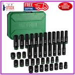 Sk 3/8 Drive Impact Socket Set, 40-piece Deep & Shallow Sockets, 3/8". Fixed Price $141.89.