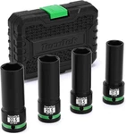 4pcs 1/2" Drive 1/2 Size Thin Wall Lug Nut Socket Set, Half Wheel Socket.... Fixed Price $31.61.