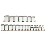 Stanley Proto J52215 21 Piece 12 Point 3/8" Drive Metric Socket Set. Fixed Price $126.47.
