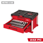 Milwaukee 48229491 242 Pc Ratchet & Socket Set W/ Packout Toolbox. Fixed Price $1437.63.