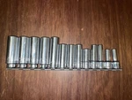 Mac 14 Piece 3/8 Drive Metric 6mm-19mm 6pt Chrome Deep Usa Made Socket Set Read. Fixed Price $180.00.