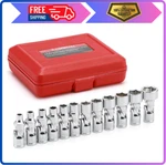 Casoman 12pcs 1/4"" Drive Universal Flex Socket Set Metric Swivel Head. Fixed Price $44.91.