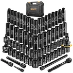 Boen 1/2 Drive Impact Socket Set 72 Piece Standard Sae 5/16-1-1/4 Metric 8-24. Fixed Price $164.34.