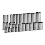 Capri Tools 1/4 In. Drive 6-point Socket Set Shallow Deep / 3/16-9/16. Fixed Price $36.53.