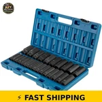 Skyshalo 26pcs Impact Socket Set 1/2" Drive Metric Deep. Fixed Price $91.99.