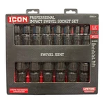 Icon I3rs-14 1/2" Drive Sae Impact Swivel Socket Set 14 Pc 59741 New. Fixed Price $114.99.