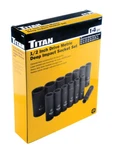 Titan 42404 14-piece 1/2" Drive Metric Deep Impact Socket Set. Fixed Price $76.99.