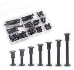 Black M6 Hex Drive Socket Cap Bolts Kit 35set Allen Head Countsunk Furniture Cri. Fixed Price $17.57.