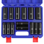 Workpro 14piece 1/2" Drive Deep Impact Socket Set 3/8"-1-1/4" W/case Sae 6-point. Fixed Price $46.99.