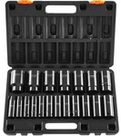 Vevor Impact Socket Set 1/2 Inches 19 Piece, Deep Socket, 6-point 1/2", Black. Fixed Price $111.13.