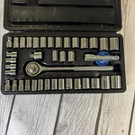Allied Brand 40-piece Socket Set 1/4 & 3/8 Metric Sae 6-point Sockets W/case. Fixed Price $39.99.