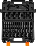 Boen 1/2" 45pcs Metric Socket Set 9mm To 32mm, Deep + Shallow. Fixed Price $122.35.