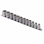 12 Pcs 3/8" Driver Six-point Metric Hand Socket Set Gs-312m With Holder. Fixed Price $43.69.