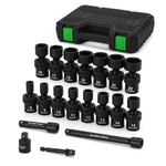 Tecotek 19 Pcs 3/8" Drive Shallow Universal Impact Socket Set, Swivel .... Fixed Price $79.58.