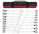 Starwork 20pc Reversible Non-slip Ratcheting Wrench Set, Sae/ Metric, New. Fixed Price $91.82.