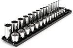 3/8 Inch Drive 12-point Socket Set With Rails, 30-piece (1/4-1 In.). Fixed Price $95.99.