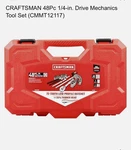 Craftsman 48pc 1/4-in. Drive Mechanics Tool Set (cmmt12117). Fixed Price $79.99.