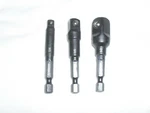 Husky Impact Socket Adapter 3pc Set 1/4" 3/8" 1/2" Drives 3" Heat Treated Steel. Fixed Price $9.95.