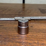 Vintage Snap On Tools 14mm Shallow Metric Socket, 1/4 Drive,6pt, # Tm14m. Fixed Price $15.00.