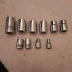 Vintage Armstrong 10 Piece Socket Bundle. 1/2, 3/8, & 1/4 Dr. Usa. See Desc.. Fixed Price $24.25.