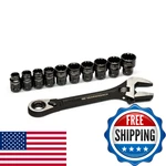 Gearwrench 11 Piece Pass Through Adjustable Wrench Set Gwptaw8. Fixed Price $75.95.
