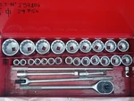 Proto J57104a 1" Drive Socket Set 29 Pc Sae 12 Pt 1-1/16" 3-1/2" Range Usa Made. Fixed Price $2699.10.