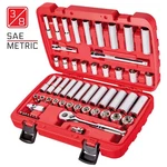 Carbyne 55 Piece Socket Set Sae & Metric, Chrome Vanadium Steel 3/8-inch .... Fixed Price $98.98.