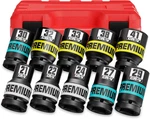 10 Piece 1" Drive Impact Socket Set, Metric Axle Nut Sockets, 21-41mm Thicker Ju. Fixed Price $60.29.