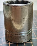 Armstrong 13-136 1-1/8" Socket 3/4" Drive 12 Point Usa. Fixed Price $8.00.