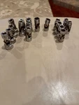 Proto Chrome, 12 Point, 3/8 Drive, Swivel Shallow Sockets. Usa Made. Fixed Price $9.95.