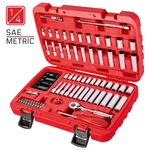 Carbyne 65 Piece Socket Set Sae & Metric, Chrome Vanadium Steel 1/4-inch .... Fixed Price $74.98.