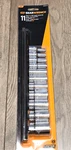 Gearwrench 11 Piece 3/8" Dr Sae 6 Point Mid Length Socket Set + Rail #80555s-06. Fixed Price $92.99.