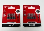 Milwaukee 48-32-4422 Shockwave 1" Impact Duty #2 Square Bits (pack Of 5) 2pk Sq2. Fixed Price $12.99.
