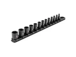 Tekton 1/4 Inch Drive Shallow 6-point Impact Socket Set With Rail, 13-piece (5/3. Fixed Price $72.99.