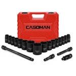 Casoman 1/2-inch Drive Shallow Impact Socket Set, Metric, 10mm-32mm, Cr-v, 6-.... Fixed Price $54.51.