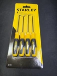 Stanley 82-115 4 Piece Pick & Hook Set, Bi-material Handle, Stainless Steel. Fixed Price $10.25.