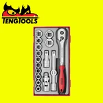 Teng Tools Tt1218 1/2" Socket Set 12 Pt Tt1 17 Pieces. Fixed Price $101.41.